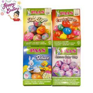4x PAAS Easter Egg Coloring Kits and Stickers